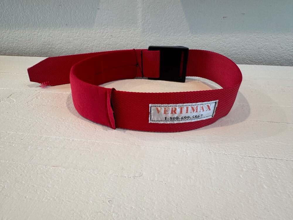 Vertimax Red Nylon Athletic Training Waist Belt